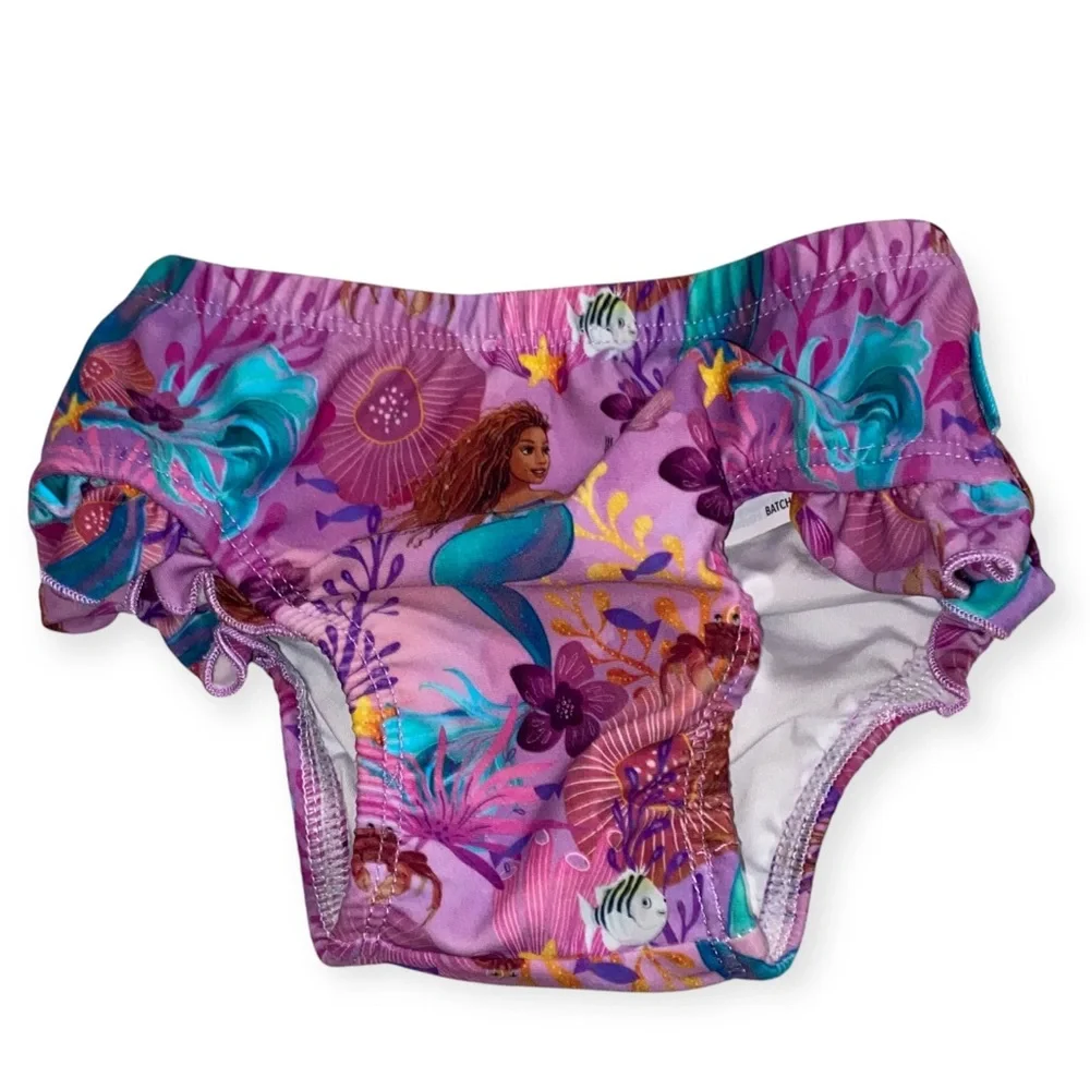 Posh Peanut x Disney Ariel Little Mermaid Two-Piece Swimsuit - size 6-9 months